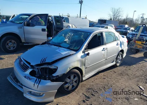 2008 Toyota Corolla S z USA, uszkodzony, nr VIN 2T1BR30E58C928433